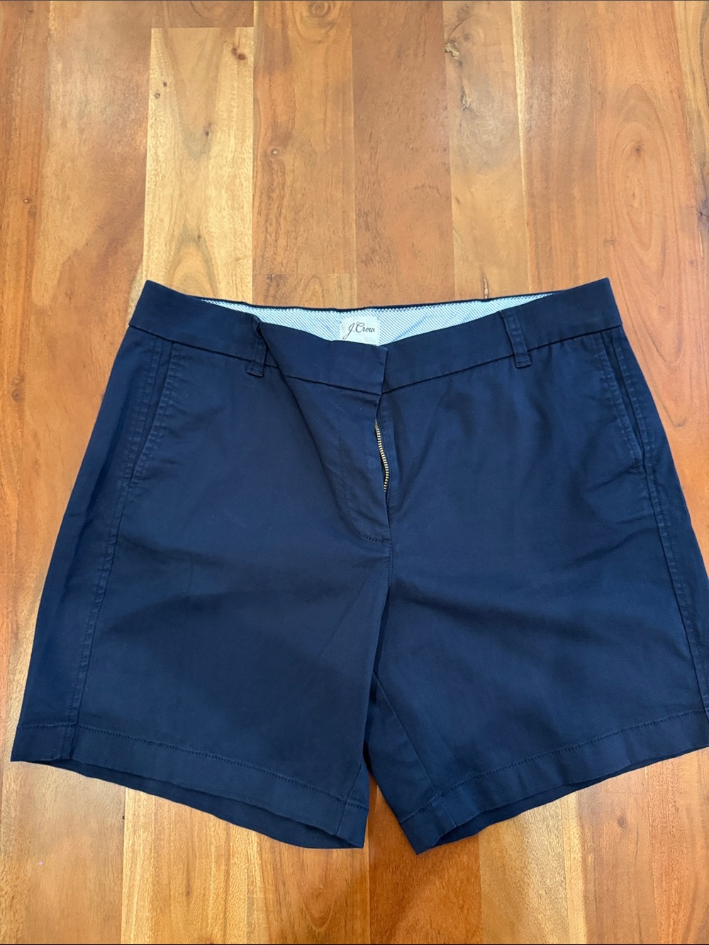 J. Crew Navy Blue Women's Chino Shorts Size 12 Inseam 7 Inches